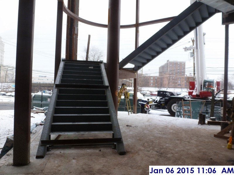 Installing the Monumental Stairs Facing South
